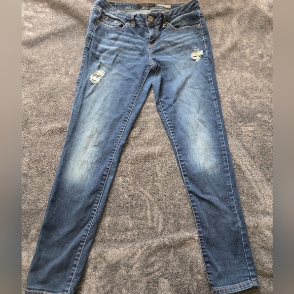 Aeropostale Denim - Aeropostale Blue Distressed Skinny Jeans Women's Size 6